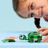 LEGO 31377 Creator 3in1 Turtle with a Water Lily Flower Toy - Animal Figure Transforms into a Chameleon or Frog - DIY Desk Deco