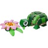 LEGO 31377 Creator 3in1 Turtle with a Water Lily Flower Toy - Animal Figure Transforms into a Chameleon or Frog - DIY Desk Deco