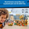 LEGO 60496 City Centro di Consegna Pizze con Veicoli - Include Macchina Giocattolo, Scooter, Drone, Cabinato Arcade e 4 Minifig