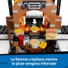 LEGO 60496 City Centro di Consegna Pizze con Veicoli - Include Macchina Giocattolo, Scooter, Drone, Cabinato Arcade e 4 Minifig