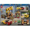 LEGO 60496 City Centro di Consegna Pizze con Veicoli - Include Macchina Giocattolo, Scooter, Drone, Cabinato Arcade e 4 Minifig