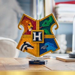 LEGO 76462 Harry Potter Stemma della Casa di Hogwarts - Giocattolo Wall Art 3D con Animali - Decorazione per Cameretta