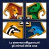 LEGO 76462 Harry Potter Stemma della Casa di Hogwarts - Giocattolo Wall Art 3D con Animali - Decorazione per Cameretta