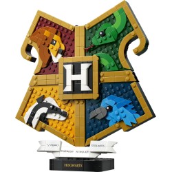 LEGO 76462 Harry Potter Stemma della Casa di Hogwarts - Giocattolo Wall Art 3D con Animali - Decorazione per Cameretta