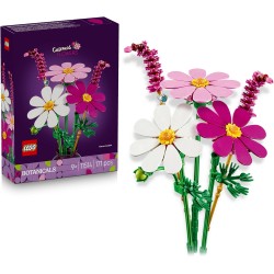 LEGO 11514 Botanicals Fiori di Cosmos - Bouquet di Fiori Finti con 3 Cosmos Artificiali e 2 Steli di Penniseto - Decorazione da