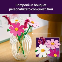 LEGO 11514 Botanicals Fiori di Cosmos - Bouquet di Fiori Finti con 3 Cosmos Artificiali e 2 Steli di Penniseto - Decorazione da