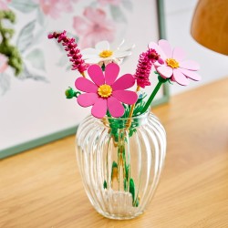 LEGO 11514 Botanicals Fiori di Cosmos - Bouquet di Fiori Finti con 3 Cosmos Artificiali e 2 Steli di Penniseto - Decorazione da