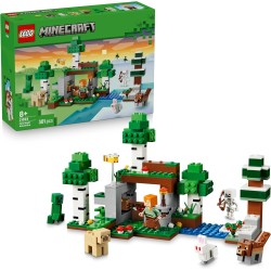 LEGO 21593 Minecraft Avventura della Prima Notte - Giocattolo Interattivo con 7 Personaggi tra cui Alex, un Creeper, uno Schele
