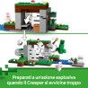 LEGO 21593 Minecraft Avventura della Prima Notte - Giocattolo Interattivo con 7 Personaggi tra cui Alex, un Creeper, uno Schele