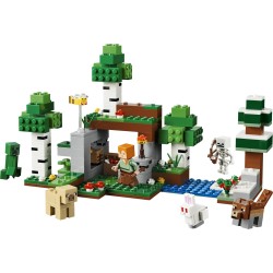 LEGO 21593 Minecraft Avventura della Prima Notte - Giocattolo Interattivo con 7 Personaggi tra cui Alex, un Creeper, uno Schele