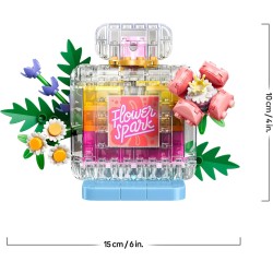 LEGO 31383 Creator 3 in 1 Boccetta di Profumo con Decorazione Floreale - Giocattolo Trasformabile in Vaso da Fiori o in Frullat