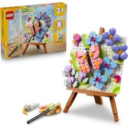 LEGO 31390 Creator 3 in 1 Dipinto Floreale Decorativo Giocattolo - Kit Modellismo 3D Trasformabile in Cornice o in Disegno di F