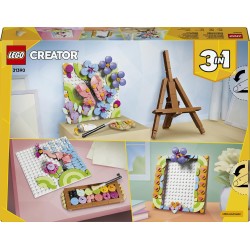 LEGO 31390 Creator 3 in 1 Dipinto Floreale Decorativo Giocattolo - Kit Modellismo 3D Trasformabile in Cornice o in Disegno di F