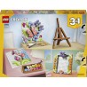 LEGO 31390 Creator 3 in 1 Dipinto Floreale Decorativo Giocattolo - Kit Modellismo 3D Trasformabile in Cornice o in Disegno di F