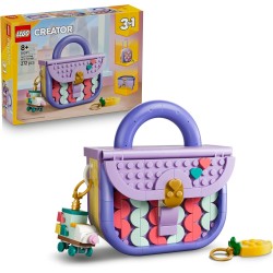 LEGO 31391 Creator 3 in 1 Borsetta alla Moda Portaoggetti - Giocattolo Trasformabile in Trolley o Portaoggetti - Decorazione Ca