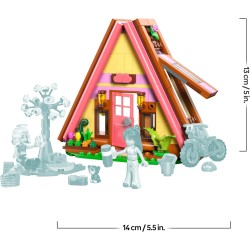 LEGO 42682 Friends Cabina Glamping nella Natura - Casa Giocattolo in Miniatura con 2 Mini Bamboline, Gatto e Accessori tra cui 