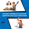 LEGO 60480 City Scavatrice da Cantiere Gialla - Veicolo Giocattolo da Cantiere - Trattore con 2 Minifigure, Benna Anteriore e B