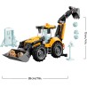LEGO 60480 City Scavatrice da Cantiere Gialla - Veicolo Giocattolo da Cantiere - Trattore con 2 Minifigure, Benna Anteriore e B