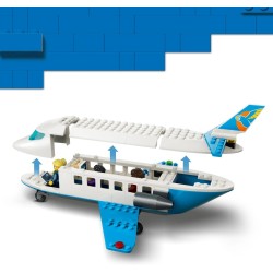 LEGO 60492 City Jet Passeggeri - Modellino di Aereo Giocattolo da Costruire con 4 Minifigure e Accessori da Viaggio - Giochi Di