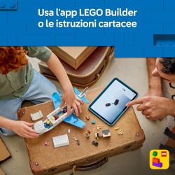 LEGO 60492 City Jet Passeggeri - Modellino di Aereo Giocattolo da Costruire con 4 Minifigure e Accessori da Viaggio - Giochi Di