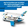 LEGO 60492 City Jet Passeggeri - Modellino di Aereo Giocattolo da Costruire con 4 Minifigure e Accessori da Viaggio - Giochi Di