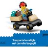 LEGO 60492 City Jet Passeggeri - Modellino di Aereo Giocattolo da Costruire con 4 Minifigure e Accessori da Viaggio - Giochi Di