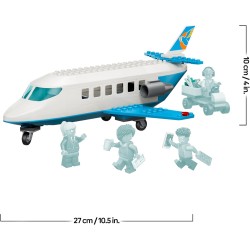 LEGO 60492 City Jet Passeggeri - Modellino di Aereo Giocattolo da Costruire con 4 Minifigure e Accessori da Viaggio - Giochi Di