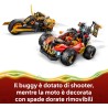 LEGO 71864 NINJAGO Veicoli Combinanti di Kai e Cole - con Macchina e Moto Giocattolo e 3 Minifigure tra cui Kai e Cole con Kata