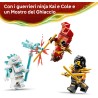 LEGO 71864 NINJAGO Veicoli Combinanti di Kai e Cole - con Macchina e Moto Giocattolo e 3 Minifigure tra cui Kai e Cole con Kata