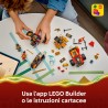 LEGO 71864 NINJAGO Veicoli Combinanti di Kai e Cole - con Macchina e Moto Giocattolo e 3 Minifigure tra cui Kai e Cole con Kata