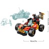 LEGO 71864 NINJAGO Veicoli Combinanti di Kai e Cole - con Macchina e Moto Giocattolo e 3 Minifigure tra cui Kai e Cole con Kata