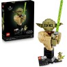 LEGO Star Wars 75438 Yoda Bust - Display Model Kit for Adults w/Green Lightsaber & Collectible Jedi Master Minifigure - DIY She