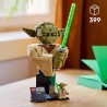 LEGO Star Wars 75438 Yoda Bust - Display Model Kit for Adults w/Green Lightsaber & Collectible Jedi Master Minifigure - DIY She