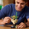 LEGO Star Wars 75438 Yoda Bust - Display Model Kit for Adults w/Green Lightsaber & Collectible Jedi Master Minifigure - DIY She