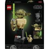 LEGO Star Wars 75438 Yoda Bust - Display Model Kit for Adults w/Green Lightsaber & Collectible Jedi Master Minifigure - DIY She