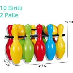 Apel Plastik - Set Gioco Bowling, Multicolore 11305