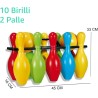 Apel Plastik - Set Gioco Bowling, Multicolore 11305