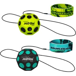 Waboba Moon Ball BounceBack – Pallina rimbalzante con braccialetto, colore casuale – gioco di indirizzi e riflessi – a partire