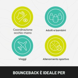 Waboba Moon Ball BounceBack – Pallina rimbalzante con braccialetto, colore casuale – gioco di indirizzi e riflessi – a partire