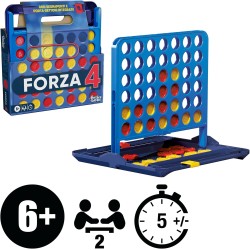 Giochi ufficiali Hasbro, Forza 4 (Edizione 2025) | Custodia tutto in uno, valigetta, segnapunti | Dai 6 anni in su | 2 giocator