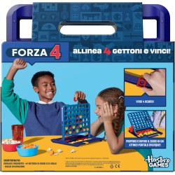 Giochi ufficiali Hasbro, Forza 4 (Edizione 2025) | Custodia tutto in uno, valigetta, segnapunti | Dai 6 anni in su | 2 giocator