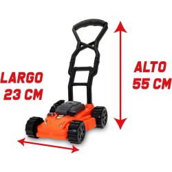 Teorema Giocattoli, Tagliaerba manuale per Simulazione Giardinaggio con Luci e Suoni, Movimento a Spinta, Altezza 50 cm