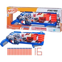 Hasbro - Nerf Transformers OPTIMUS Primal Dart Blaster, 16 freccette NERF Elite, regalo per ragazzi e ragazze di 8 anni