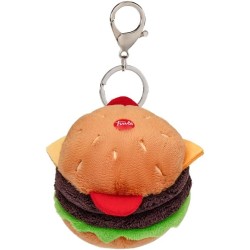 Trudi Hamburger Portachiavi Peluche portachiavi, idea regalo, gadget turistico Food International | 6,5x7x6,5 cm taglia XXS ico