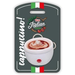 Trudi Cappuccino Portachiavi Peluche portachiavi, idea regalo, gadget turistico Cibo Made in Italy | 7x5x9 cm taglia XXS icons 