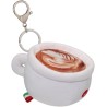 Trudi Cappuccino Portachiavi Peluche portachiavi, idea regalo, gadget turistico Cibo Made in Italy | 7x5x9 cm taglia XXS icons 