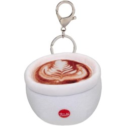 Trudi Cappuccino Portachiavi Peluche portachiavi, idea regalo, gadget turistico Cibo Made in Italy | 7x5x9 cm taglia XXS icons 