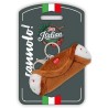 Trudi Cannolo Siciliano Portachiavi Peluche portachiavi, idea regalo, gadget turistico Cibo Made in Italy | 9x4,5x4 cm taglia X