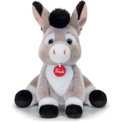 Trudi Asino Cesare | Peluche regalo per Natale e Compleanno, Animali di peluche | 24x32x33 cm taglia M | Classici Fattoria | mo