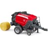 BRUDER 02039 - Imballatrice per balle rotonde Massey Ferguson RB 4180 V | Pressa per balle per lavori di raccolta, fattoria, ag